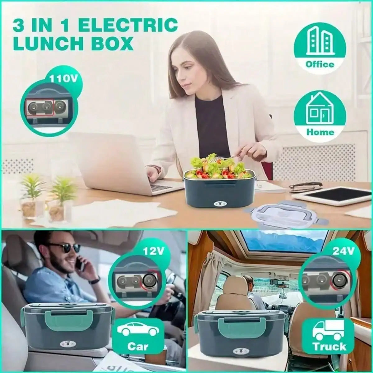 Portable Heated Lunch Box